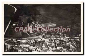 Old Postcard Coussac Bonneval (Haute Vienne) Aerial view of Chateau Coussae B...