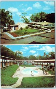 MORRO BAY, California  CA  Roadside THE GOLDEN TEE Resort Lodge Pool  Postcard