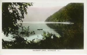 Shuswap Lake, Sicamous BC, Canada, Postcard RPPC 