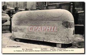 Old Postcard En Morvan Saulieu Basilique Saint Andoche The Tomb of Saint Andoche