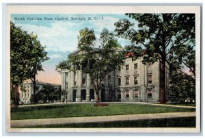 c1930's North Carolina State Capitol Raleigh North Carolina NC Vintage Postcard