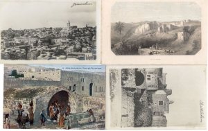 Bethlehem Beagles Jerusalem Nazareth 4x Antique Postcard s