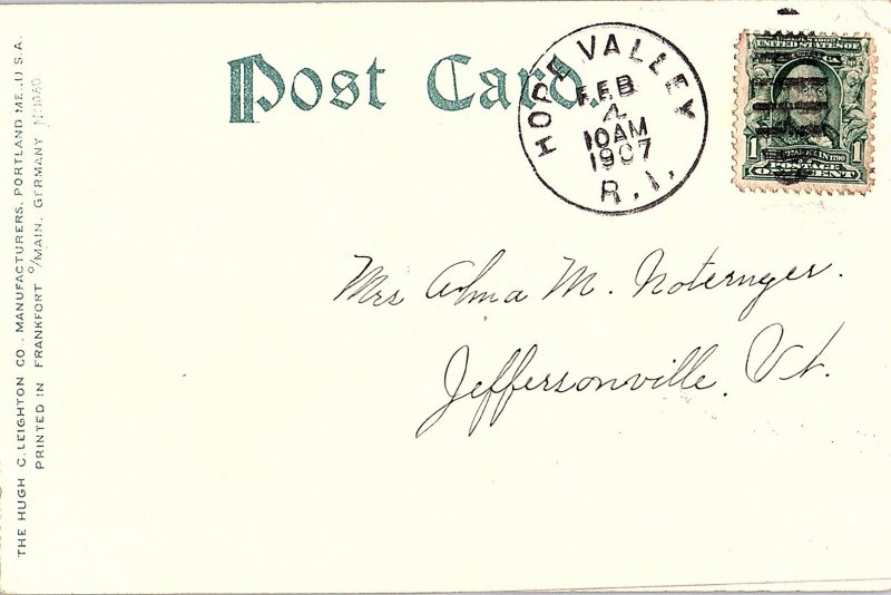 Postcard MONUMENT SCENE Providence Rhode Island RI AI3176