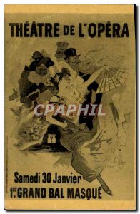 Old Postcard Theater of & # 39Opera Saturday, January 30 1st Grand Mask Ball