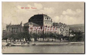 Switzerland Old Postcard Zürich Theater