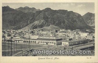 General View Aden Republic of Yemen Unused 