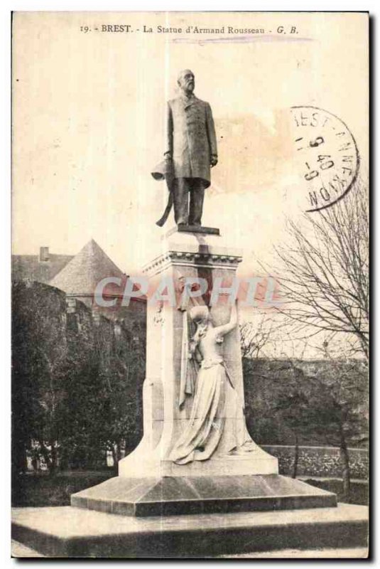 Brest - The Statue of Armand Rousseau - Old Postcard