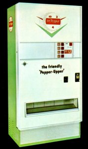 Dr Pepper Model CV-250 Four Flavors Choice Vend Vending Machine Postcard