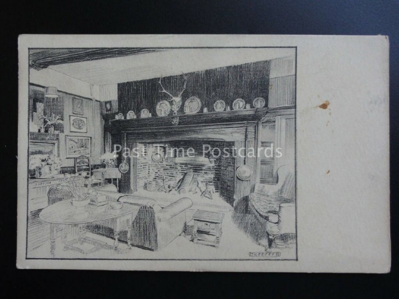 Norfolk: DISS Scole Inn, lounge c1920's Pub by Capt A. Wade Palmer