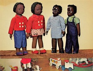 Four W. P. A. Dolls made of clay and cloth Works progress administration Toy,...