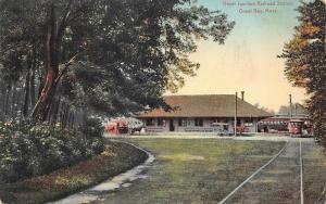 Onset Bay MA Onset Junction Railroad Train Station Depot Postcard