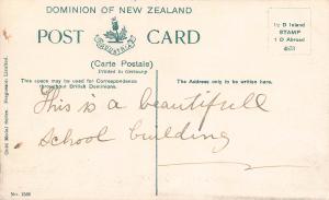 The Boy's High School, Dunedin, New Zealand, Early Postcard, Unused