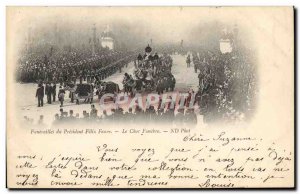 Old Postcard Funerals of President Felix Faure's funeral chariot