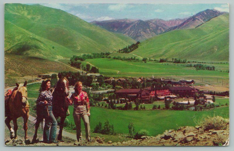 Sun Valley Idaho~View Of Penny Mountain~Vintage Postcard