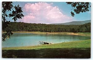 Postcard VA Greenville Senger's Mountain Lake Resort E14