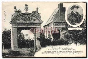 Old Postcard Ruins Du Chateau De Sorel