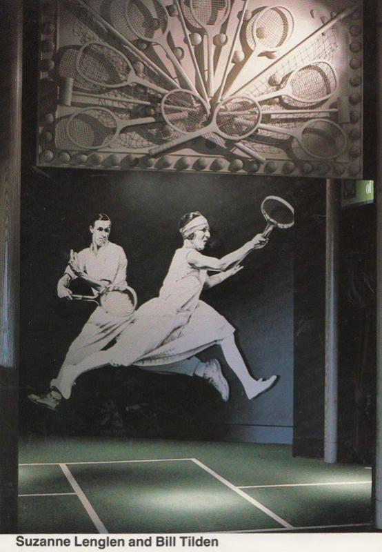 Suzanne Lenglen Bill Tilden Tennis Champion Wimbledon Museum Exhibition Postcard