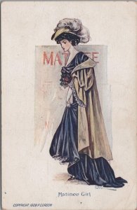 Postcard Fancy Woman Matinee Girl 1908 P Gordon