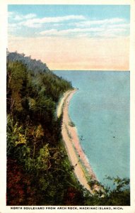Michigan Mackinac Island North Boulevard From Arch Rock