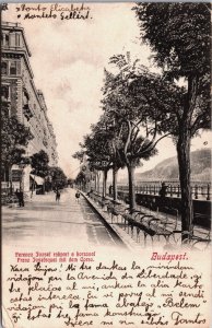 Hungary Budapest Franz Josefsquai mit dem Corso Vintage Postcard C212