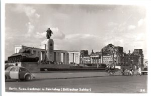 Reichstag Building British Sector Berlin West Germany Real Photo Postcard