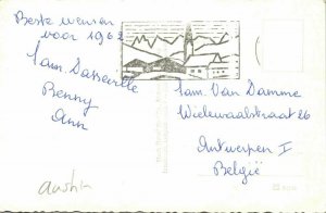 austria, SEEFELD, Tyrol Tirol, Winter Scene with Church (1962) RPPC Postcard