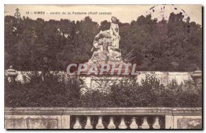 Postcard Old Nimes Fountain Gardens Central Pattern