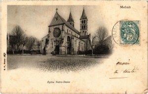 CPA Melun Eglise Notre Dame (1310158)