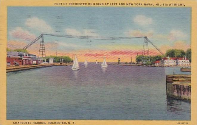 New York Rochester Charlotte Harbor 1954 Curteich