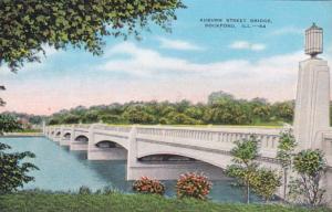 Illinois Rockford Auburn Street Bridge 1945