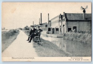 North Holland Netherlands Postcard Nauernasche Canal Dike Krommenie c1905