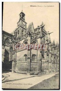 Old Postcard Gisors Eure La Cathedrale