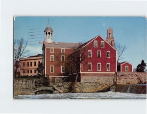 Postcard Old Slater Mill Pawtucket Rhode Island USA