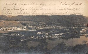 RPPC AMERICAN BRIDGE COMPANY PITTSBURGH PENNSYLVANIA REAL PHOTO POSTCARD 1906