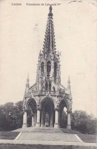 Belgium Brussels Laeken Monument de Leopold 1er 1910