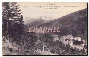 Old Postcard Auvergne Lioran Font Alagnon the Col de trollop and Puy Griou