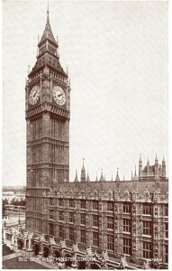 Vintage Postcard 1910s The Clock Tower Big Ben Famous Bell Westminster London UK