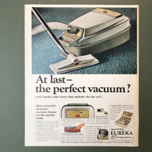 1965 Eureka Empress Vacuum Original Print Ad 2P1-4 