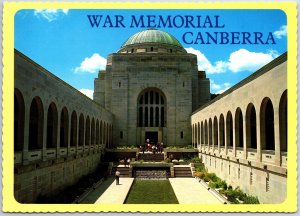 VINTAGE CONTINENTAL SIZED POSTCARD AUSTRALIAN WAR MEMORIAL AT CANBERRA A.C.T