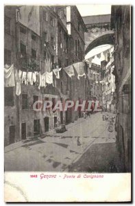 Italy Old Postcard Ponte di Genova Carignano