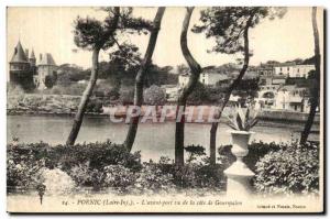 Old Postcard Pornic The outer harbor seen from Cote Gourmalon