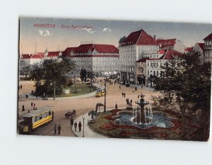 Postcard Ernst-August-Platz, Hanover, Germany