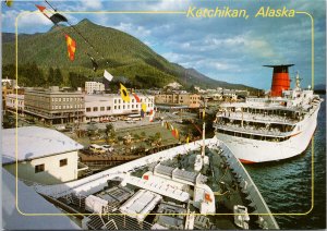 Cunard Princess Nassau Ketchikan Alaska Ship Boat Alaska Joe Unused Postcard C5