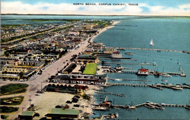 Texas Corpus Christi Aerial View North Beach