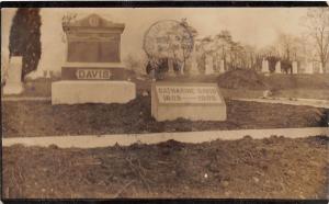 E34/ Van Wert Ohio Real Photo RPPC Postcard 1908 Catharine Davis Grave Cemetery4