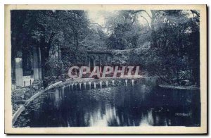 Old Postcard Les Jolis corners of Paris a corner of Parc Monceau