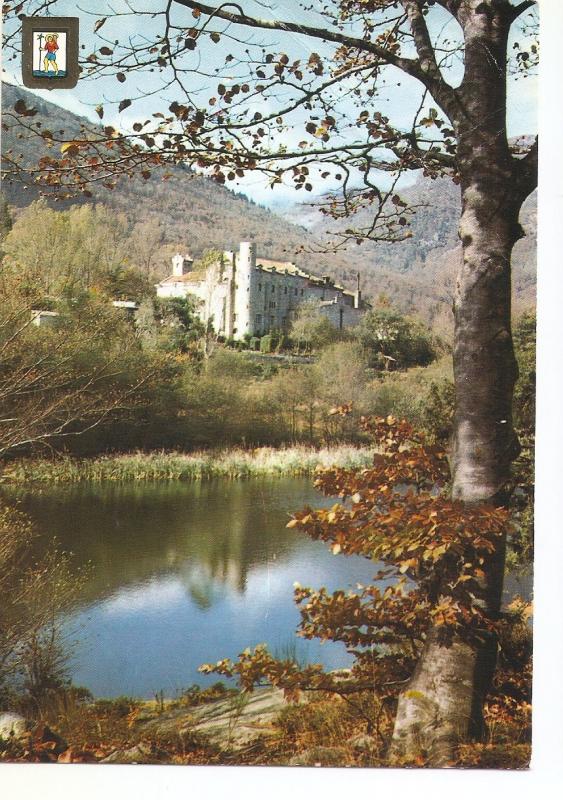 Postal 037787 : Santa Fe del Montseny (Barcelona). Lago y Hotel