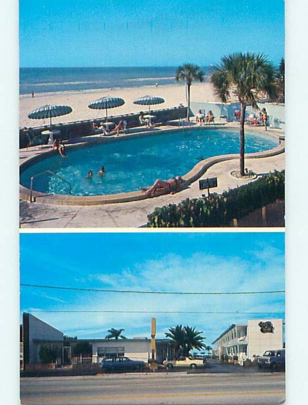 Unused Pre-1980 OLD CARS & HOLIDAY SHORES MOTEL St. Saint Petersburg FL s5583