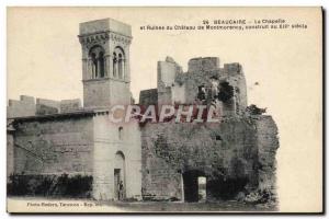 Old Postcard Beaucaire La Chapelle And Ruins Of Chateau De Montmorency