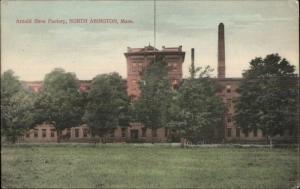 North Abington MA Arnold Shoe Factory c1910 Postcard